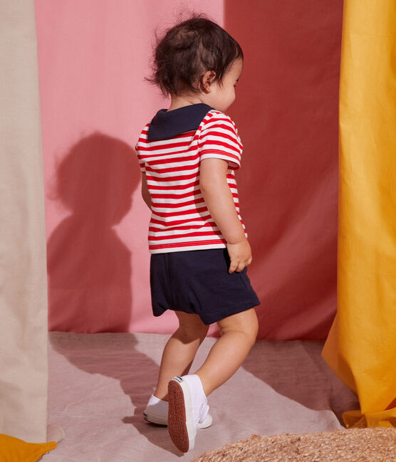 Ensemble Deux Pieces Style Marin Bebe Peps Multico Petit Bateau