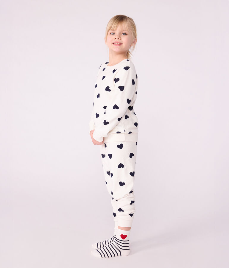 3 paires de chaussettes enfant en coton rayures et coeurs variante 1