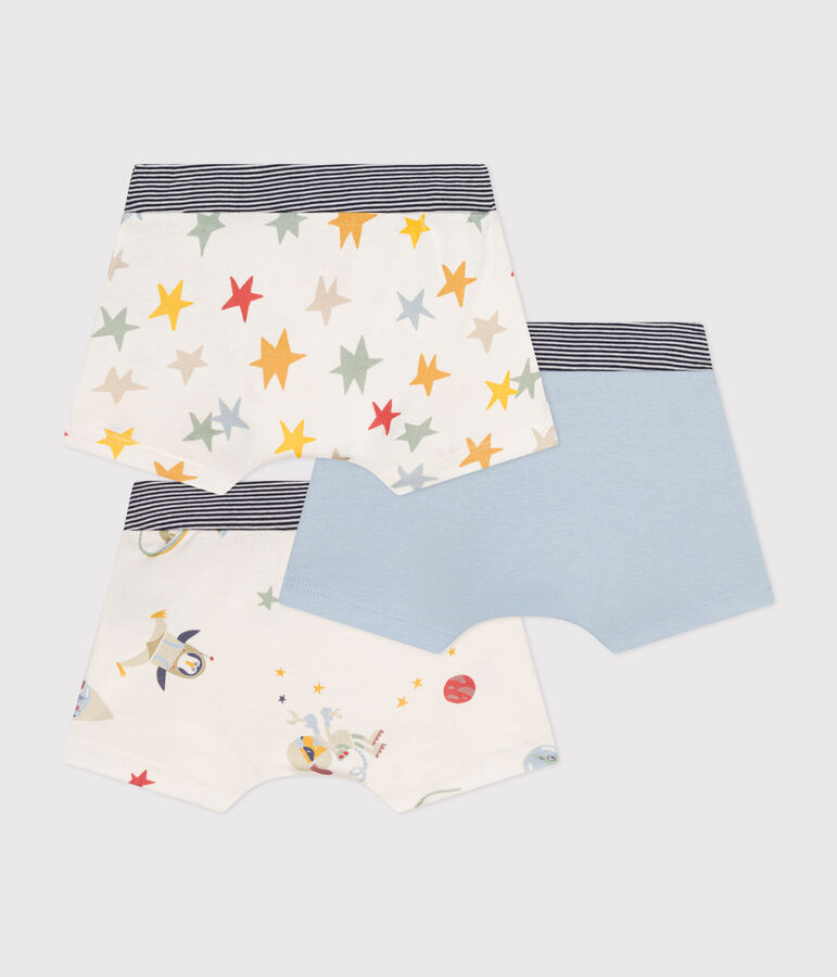 Lot de 3 boxers espace en coton enfant variante 1