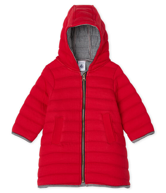 Manteau en tubique matelassé bébé fille rouge TERKUIT CN