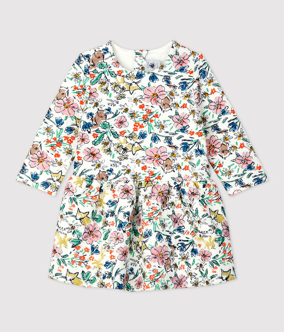 Robe matelassée bébé. blanc MARSHMALLOW/blanc MULTICO