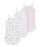 Lot de 3 bodies bébé fille à bretelles blanc LOT