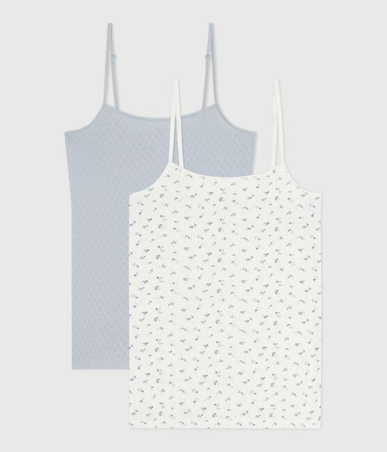 Lot de chemises à bretelles femme en coton ajouré variante 1