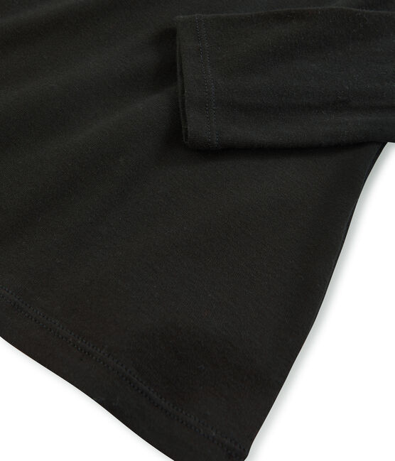 Sous-pull femme en coton léger noir NOIR
