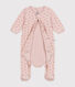 Bodyjama imprimé mini cœurs en velours bébé