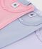 Lot de tee-shirts enfant en coton manches courtes unis multicouleur