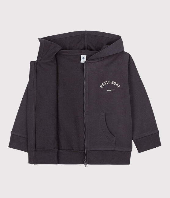 Sweatshirt zippé Petit Boat à capuche enfant fille / garçon gris DUMBO