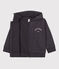 Sweatshirt zippé Petit Boat à capuche enfant fille / garçon gris DUMBO