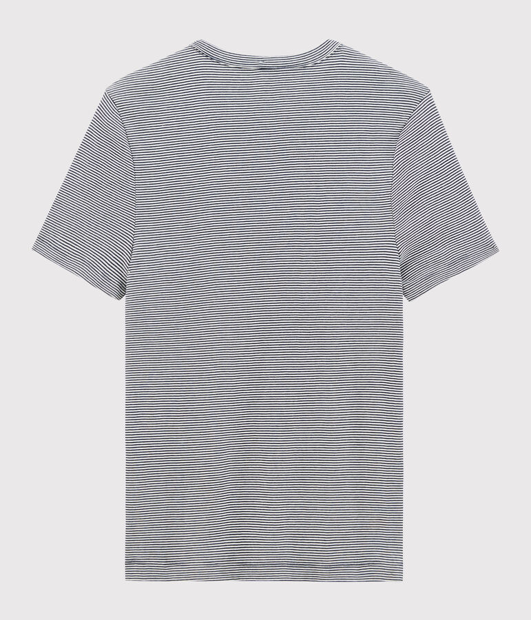 T-shirt manches courtes Homme bleu/blanc