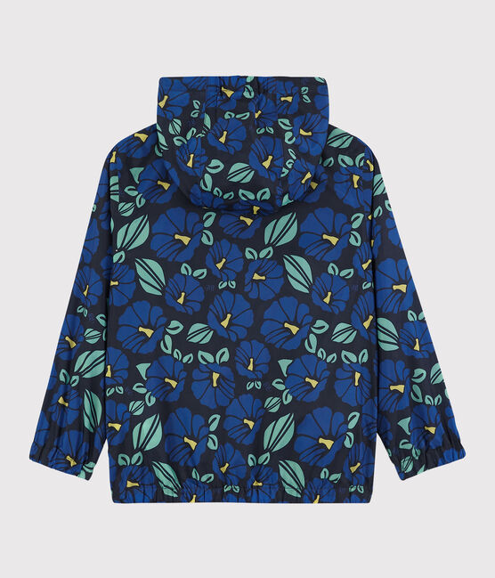 Coupe vent en polyester recyclé enfant garçon bleu SMOKING/blanc MULTICO
