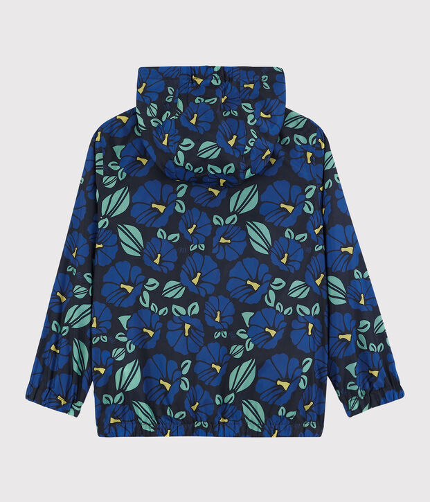 Coupe vent en polyester recycl&eacute; enfant gar&ccedil;on bleu/multicouleur