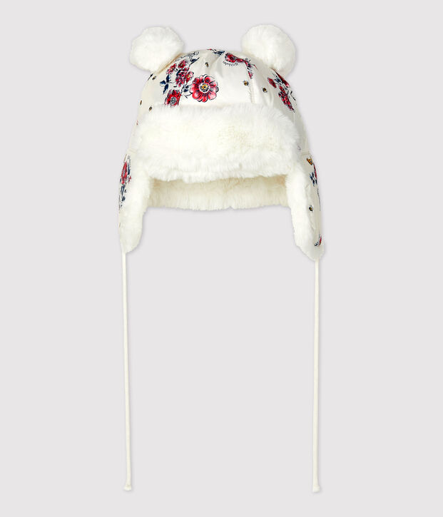 Chapka imperm&eacute;able b&eacute;b&eacute;. blanc/multicouleur