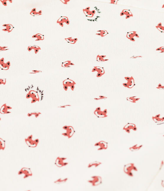 Pyjama bébé imprimé en molleton blanc MARSHMALLOW/blanc MULTICO