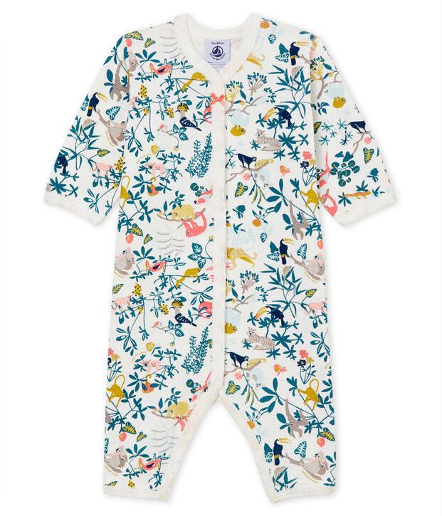 Dors bien b&eacute;b&eacute; fille en c&ocirc;te blanc/multicouleur