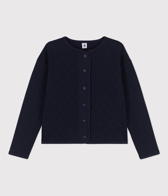 Cardigan en tubique matelassé Femme bleu SMOKING