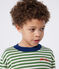Pull enfant en coton à rayures vert PALMERAIE/ AVALANCHE