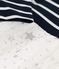 Robe manches longues coton et tulle enfant fille bleu SMOKING/blanc MARSHMALLOW
