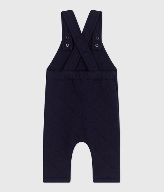 Salopette bébé en coton épais jambes longues, unie SOIR
