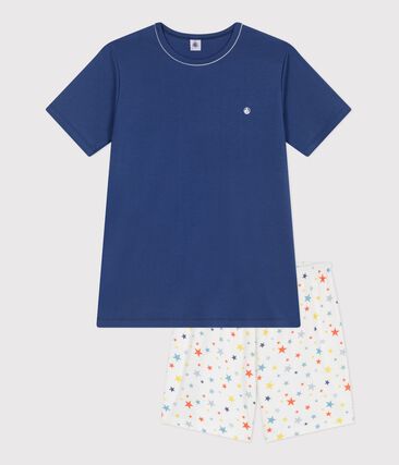 Pyjama short enfant en coton imprimé étoiles
