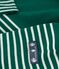 Tee-shirt marini&egrave;re femme en coton vert/blanc