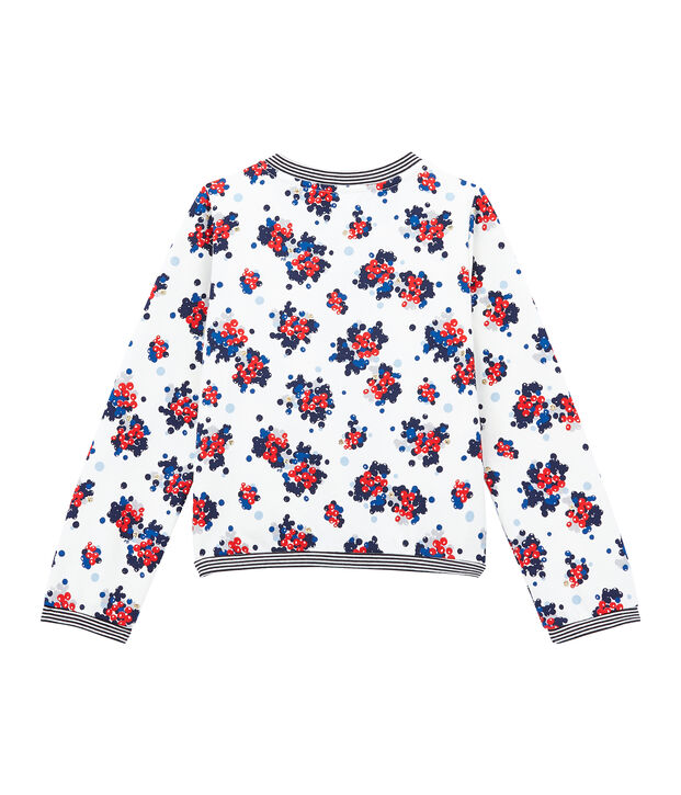 Cardigan enfant fille blanc/multicouleur
