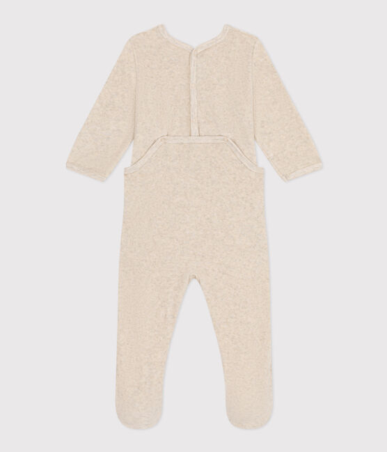 Pyjama en velours bébé  beige MONTELIMAR CHINE