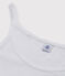 Robe à bretelles iconique en coton Femme blanc ECUME