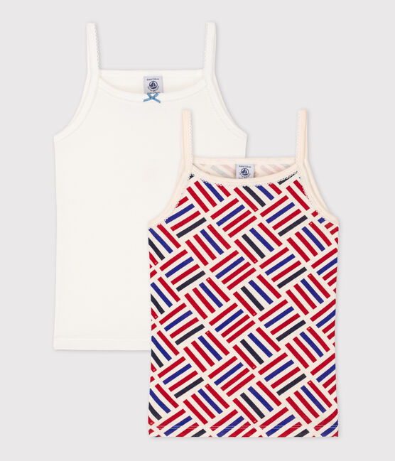 Lot de 2 chemises à bretelles petite fille en coton variante 1