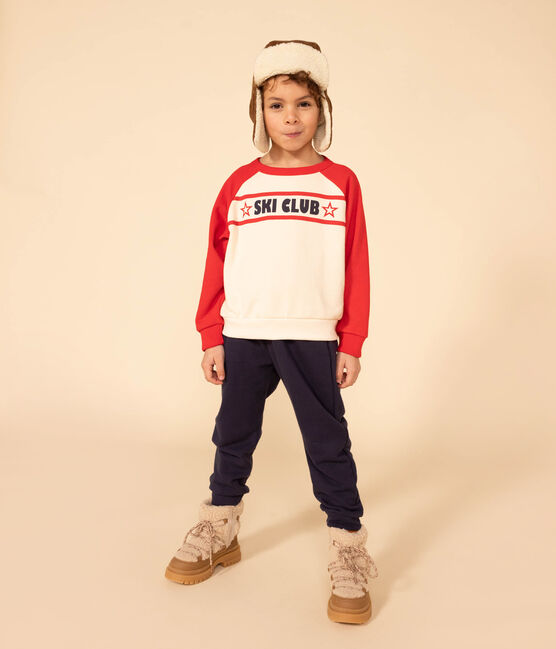 Sweatshirt en molleton enfant garçon ski club AVALANCHE/ CORRIDA