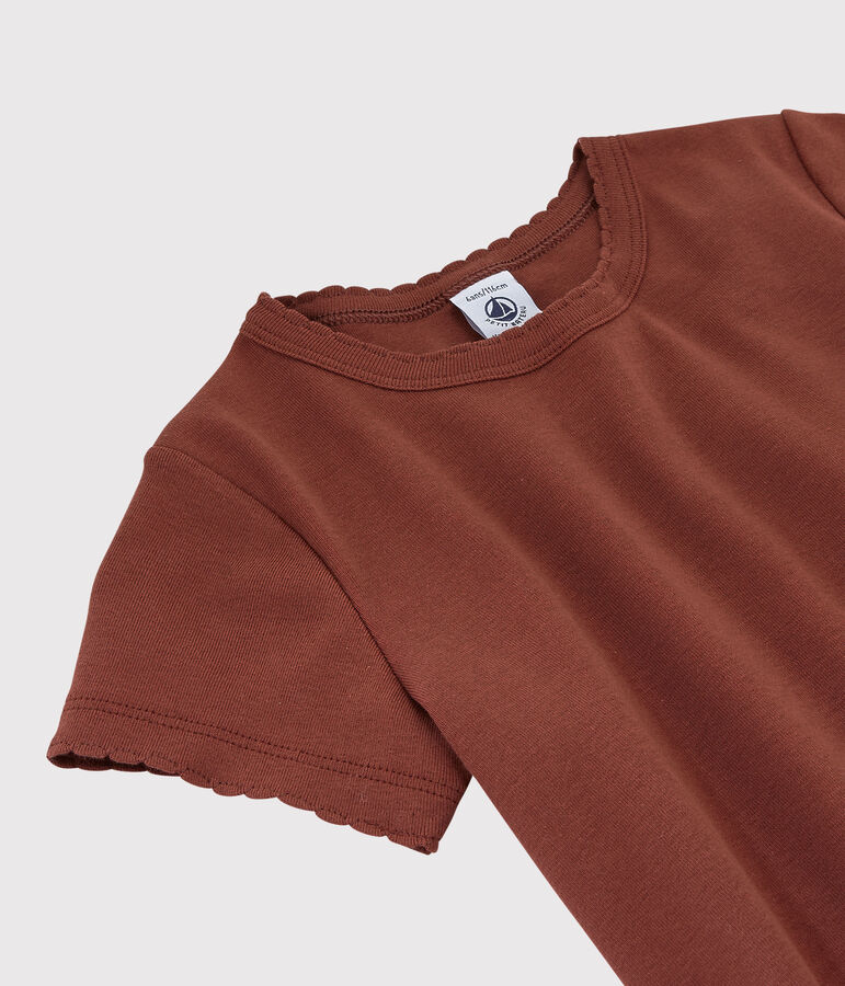 Tee-shirt iconique en coton enfant fille - gar&ccedil;on orange MADRAS