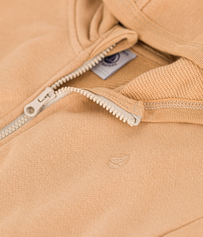 Sweatshirt &agrave; capuche en molleton b&eacute;b&eacute; beige TOURONE
