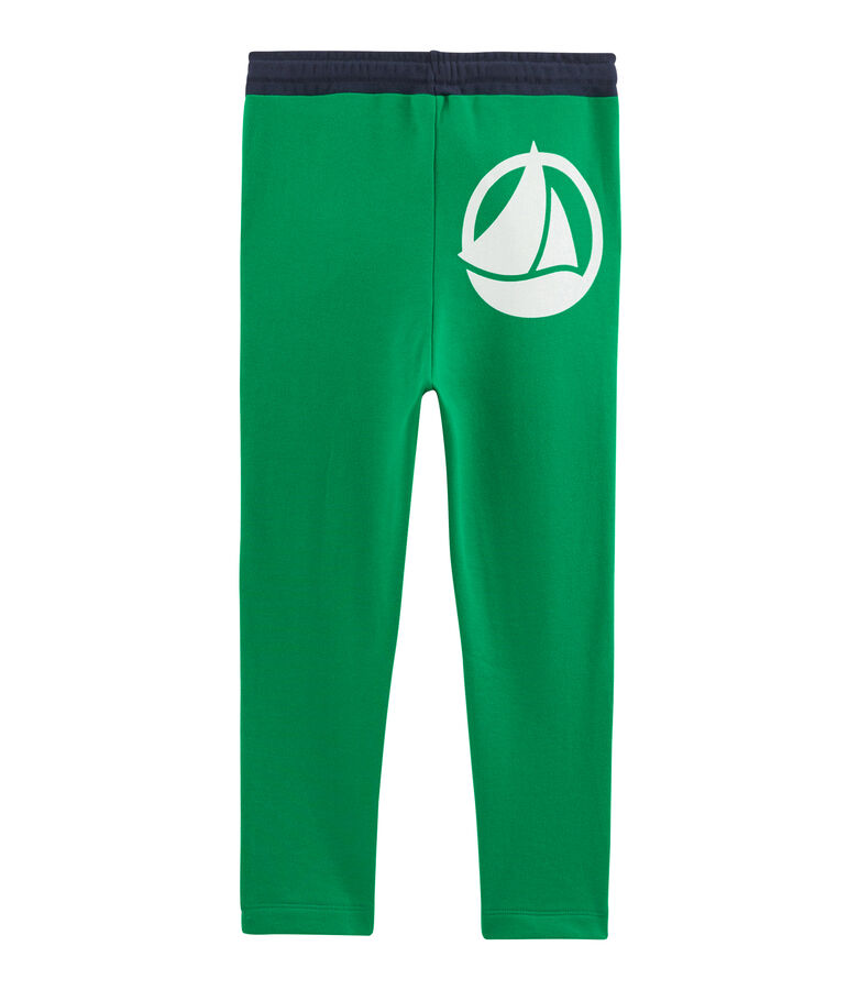 Pantalon maille enfant gar&ccedil;on vert