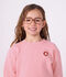 Sweatshirt enfant en coton uni rose