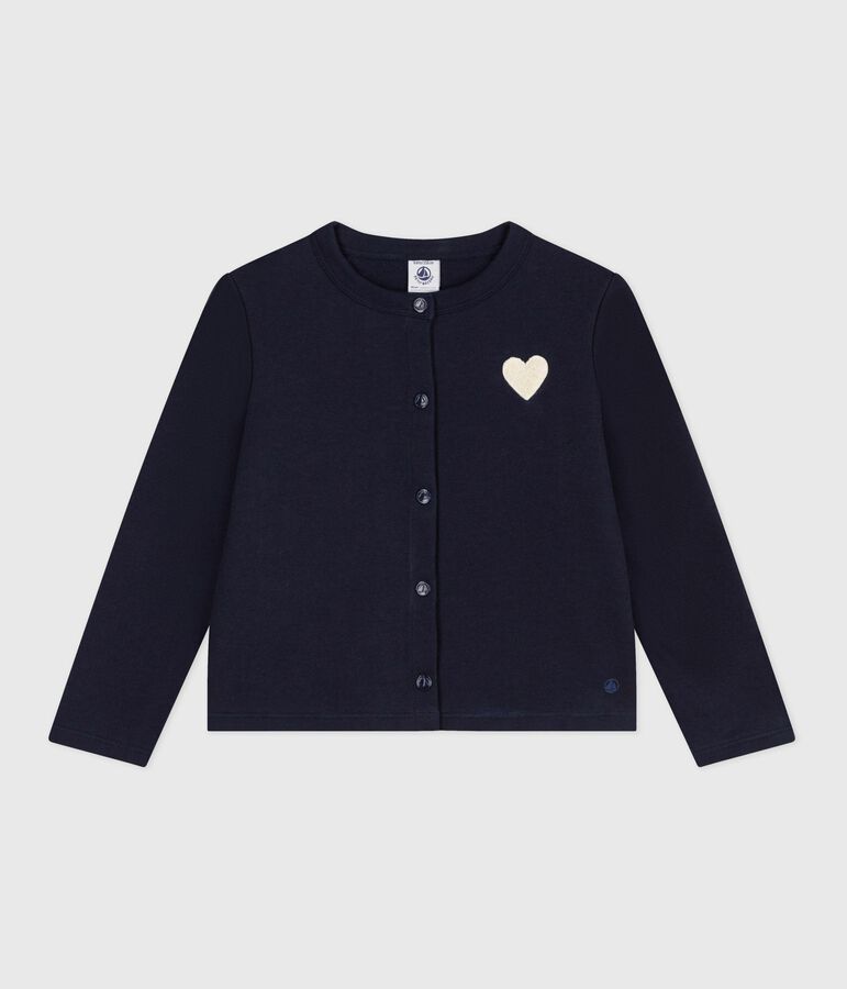 Cardigan en molleton enfant fille bleu SMOKING