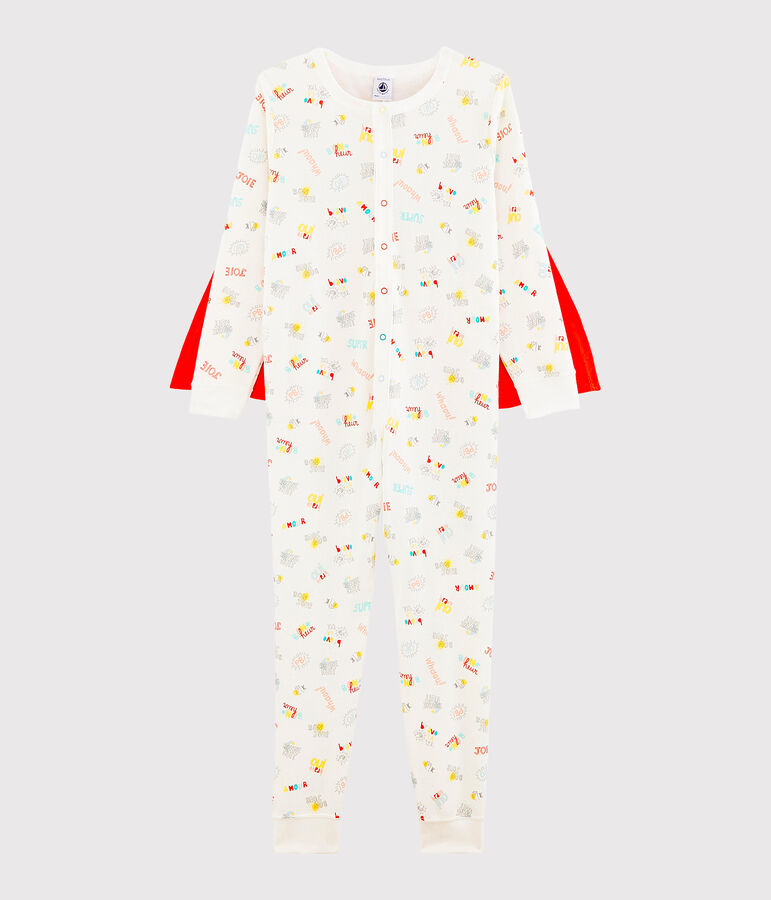 Combinaison d&eacute;guisement petit gar&ccedil;on blanc/multicouleur