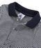 Body manches longues avec col polo bébé garçon bleu SMOKING/blanc LAIT