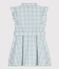 Robe manches courtes en popeline enfant fille BOLDAIR/ MARSHMALLOW