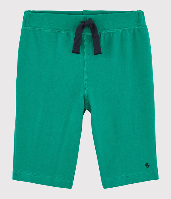 Bermuda en jersey enfant garçon vert GAZON