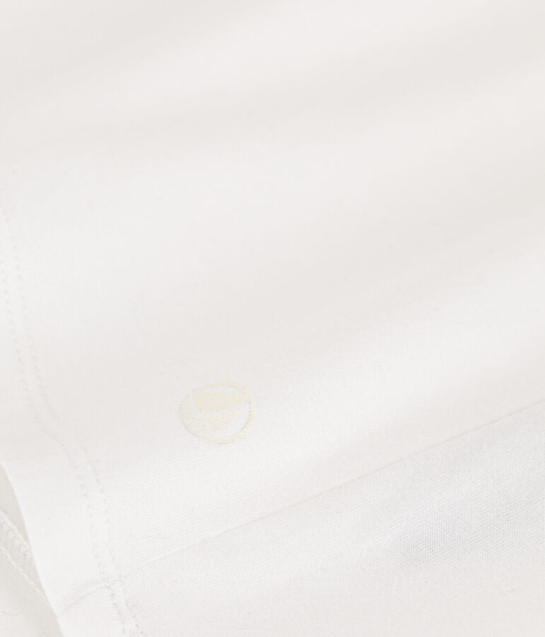 Tee-shirt LE DROIT col rond en coton Femme blanc