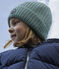 Bonnet en tricot doublé en polaire enfant garçon-fille vert PAUL