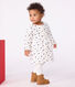 Robe bébé en coton manches longues imprimée fleurs