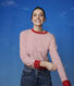 T-shirt marinière en coton Femme