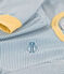 Pyjama milleraies en coton enfant bleu ROVER/blanc MARSHMALLOW