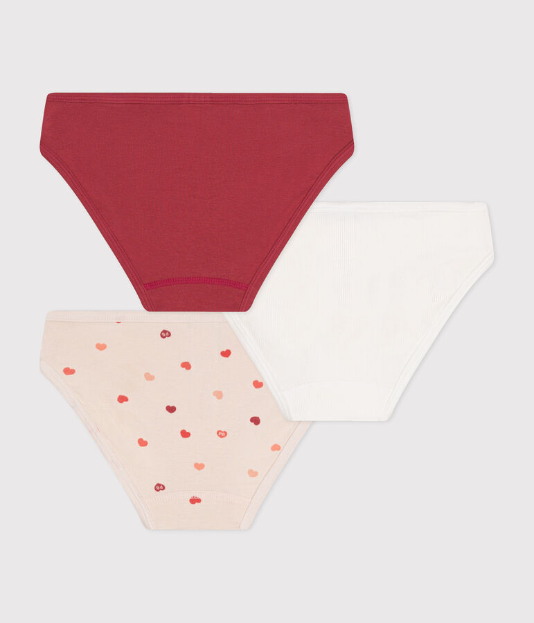 Lot de culottes  en coton et &eacute;lasthanne multicouleur