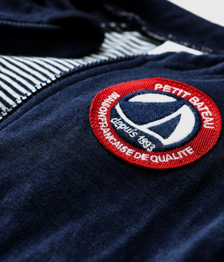 Teddy en tubique b&eacute;b&eacute; gar&ccedil;on bleu/blanc