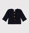 Cardigan en tricot point mousse bébé bleu SMOKING