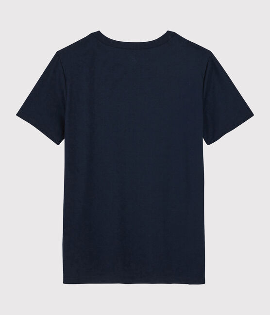 T-shirt coton Sea Island Femme bleu MARINE