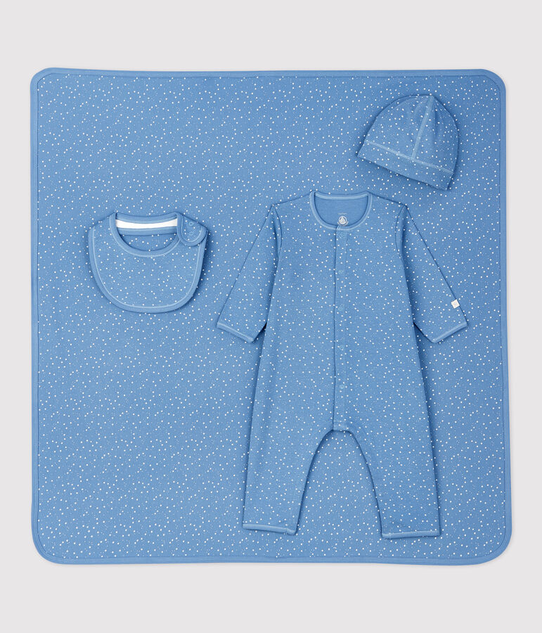 Coffret cadeau naissance petites &eacute;toiles b&eacute;b&eacute; en coton biologique multicouleur