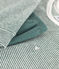 Pyjama milleraies fille/garçon en coton vert VALLEE/blanc MARSHMALLOW