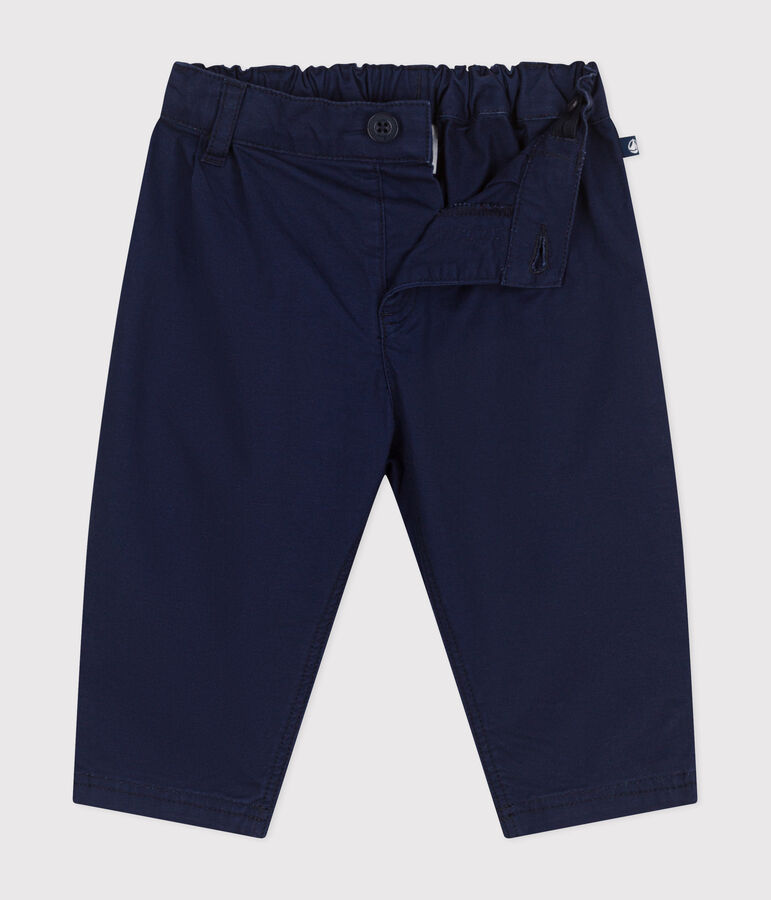 Pantalon en serge b&eacute;b&eacute; bleu MEDIEVAL